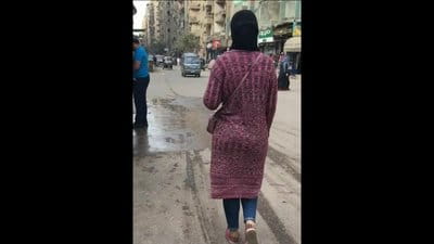 محجبة ماشية فى الشارع طيازها جامدة اوى video
